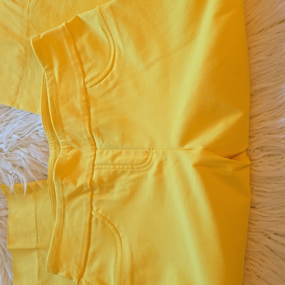 Ruby Rd. Cropped Yellow Pants - image 3